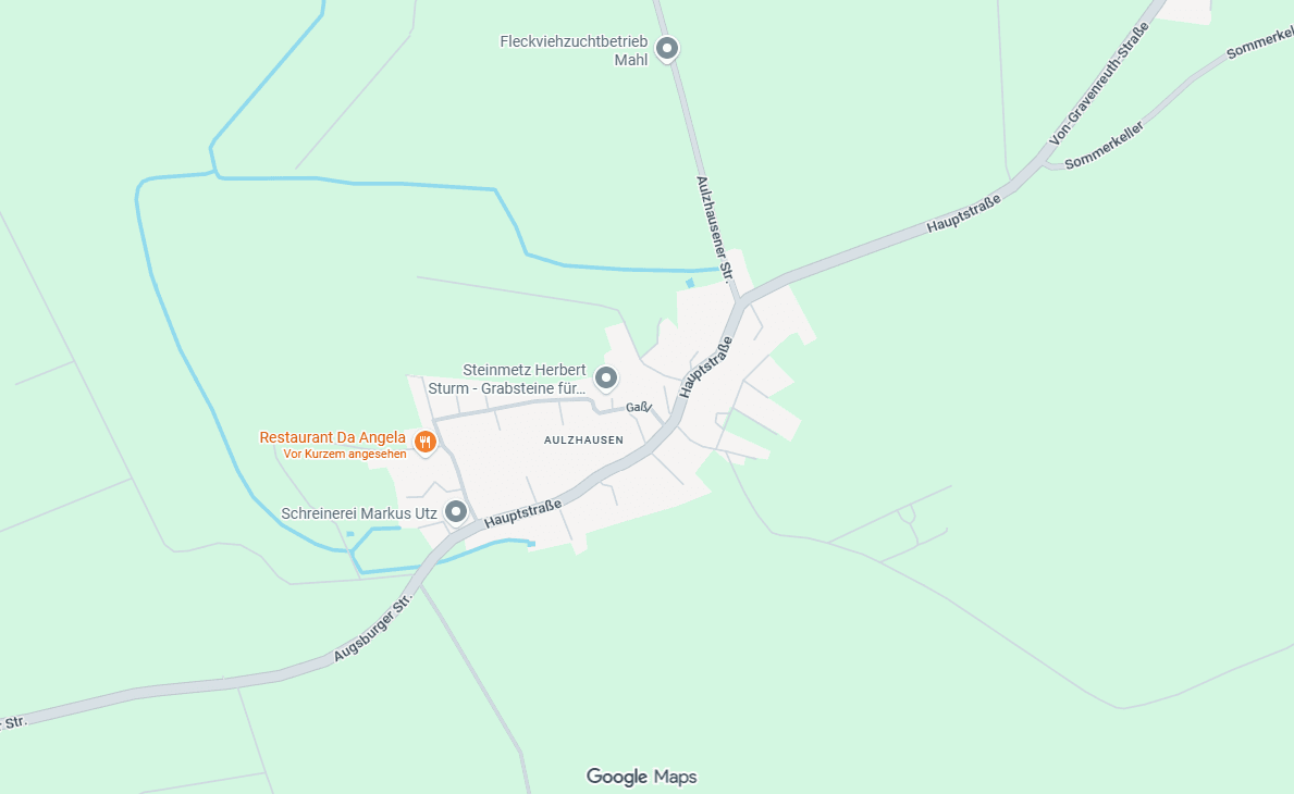 Anfahrt zur Pizzeria da Angela